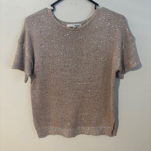 WD.NY Sequin Embellished Knit Top